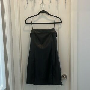 Black leather mini dress Dynamite - never worn, tags still attached! SIZE M
